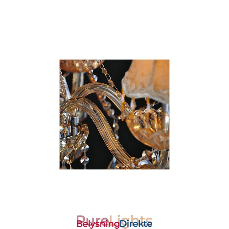 Lysekrone I Krystall, Tradisjonell, Klassisk, Glass, 6 Lys
