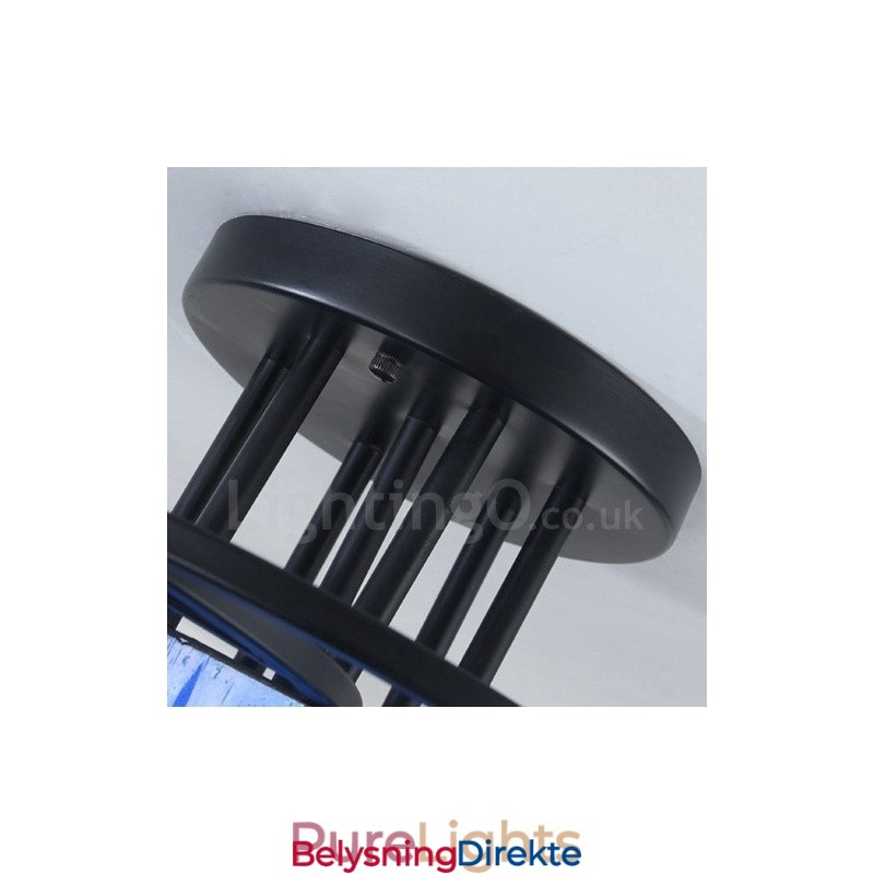 Integrert Lysekrone I Middelhavsstil Med 9 Lys