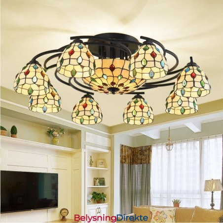 Integrert Lysekrone I Middelhavsstil Med 11 Lys