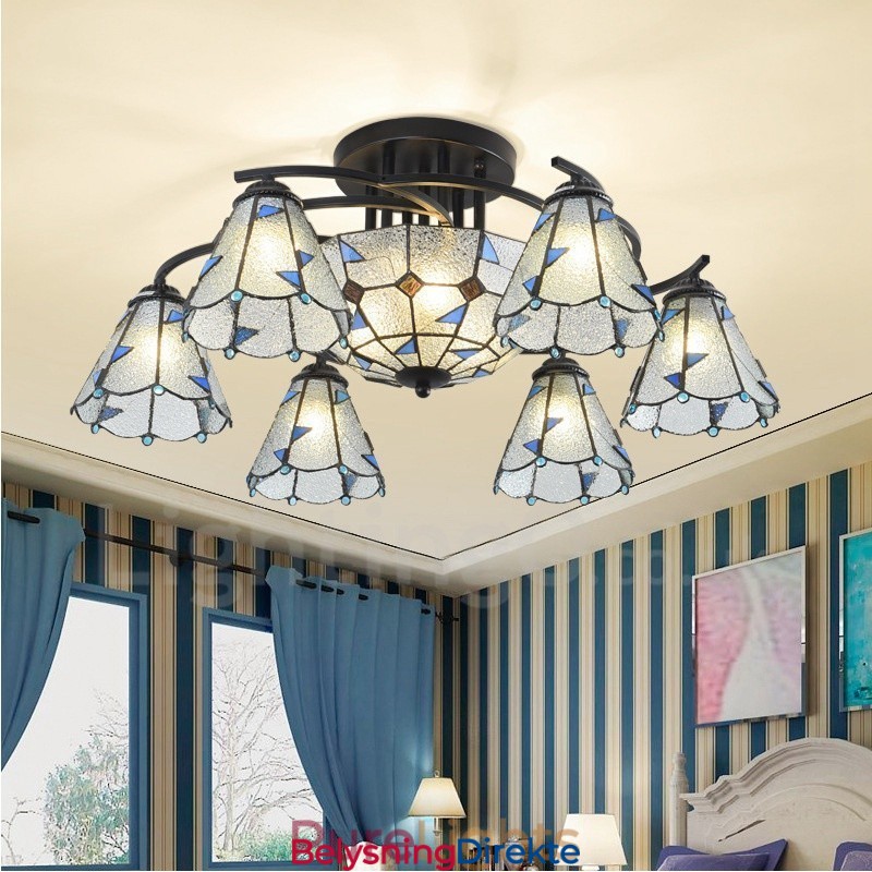 9-Lyss Integrert Badekarslysekrone I Metall I Middelhavsstil