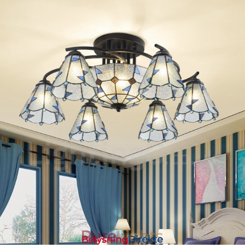 9-Lyss Integrert Badekarslysekrone I Metall I Middelhavsstil