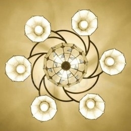 9-Lyss Integrert Badekarslysekrone I Metall I Middelhavsstil