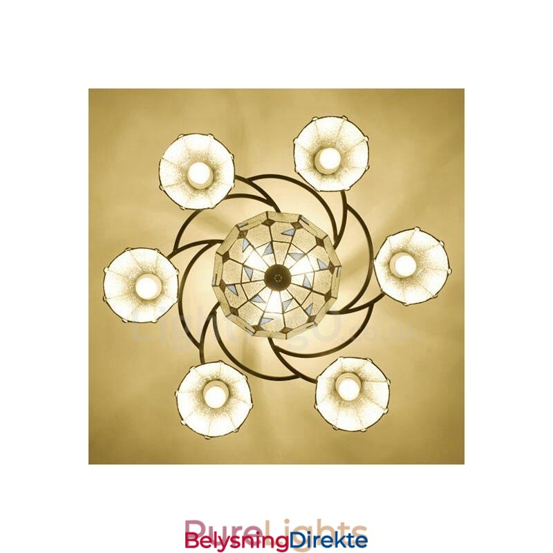 9-Lyss Integrert Badekarslysekrone I Metall I Middelhavsstil