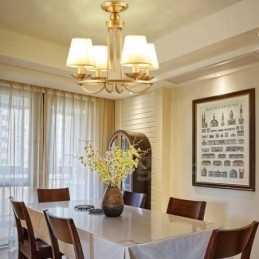 4-Lyss Rustik Lodge Integrert Metall-Kobberlysekrone