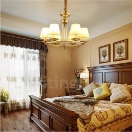 6 Lys Rustik Lodge Integrert Metall Kobberlysekrone