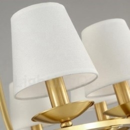 6 Lys Rustik Lodge Integrert Metall Kobberlysekrone