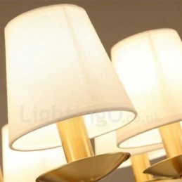 6 Lys Rustik Lodge Integrert Metall Kobberlysekrone