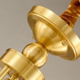 Rustikk Integrert Metall-Kobberlysekrone I Messing Med 8 Lys