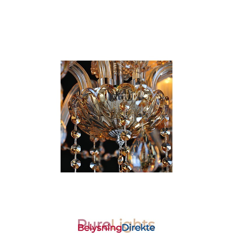 Lysekrone I Krystall, Tradisjonell, Klassisk, Glass, 6 Lys