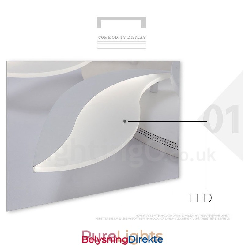 9 Lys Moderne Samtids Integrert 68W Lysekrone