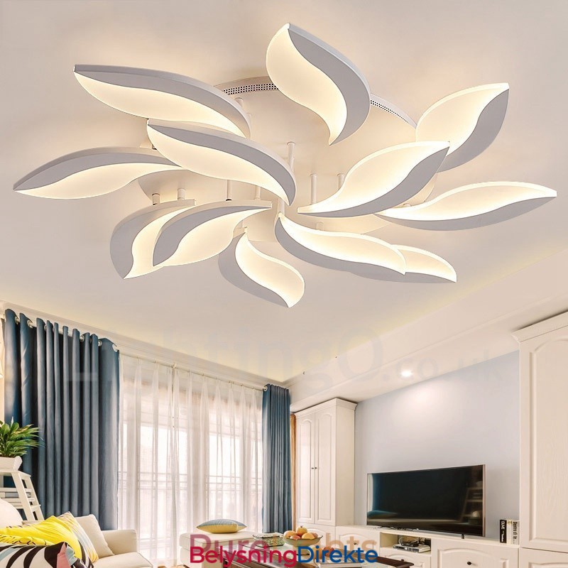 12-Lys Moderne Samtids Integrert 108W Lysekrone