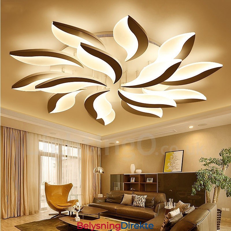 15 Lys Moderne Samtids Integrert 128W Lysekrone