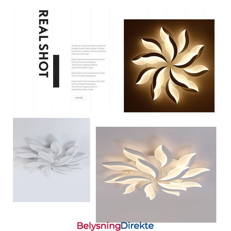 15 Lys Moderne Samtids Integrert 128W Lysekrone