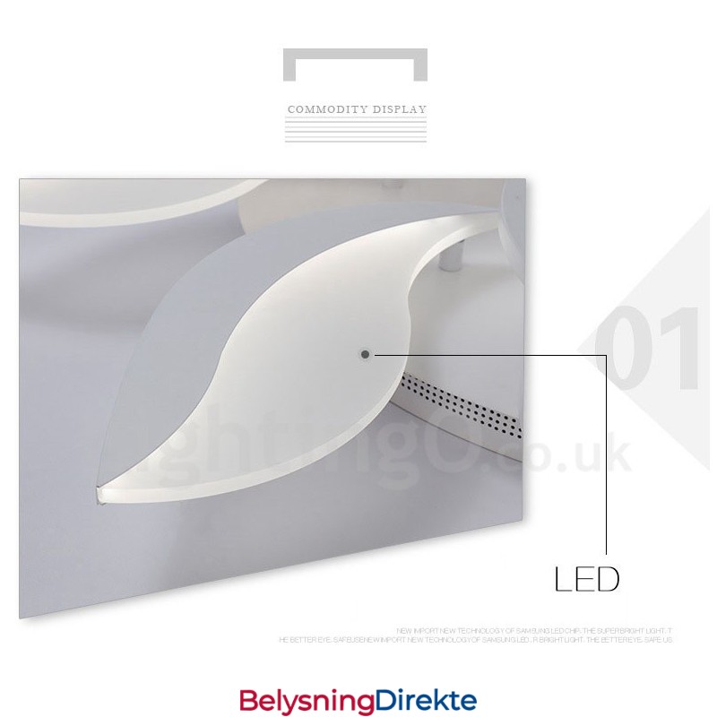 15 Lys Moderne Samtids Integrert 128W Lysekrone