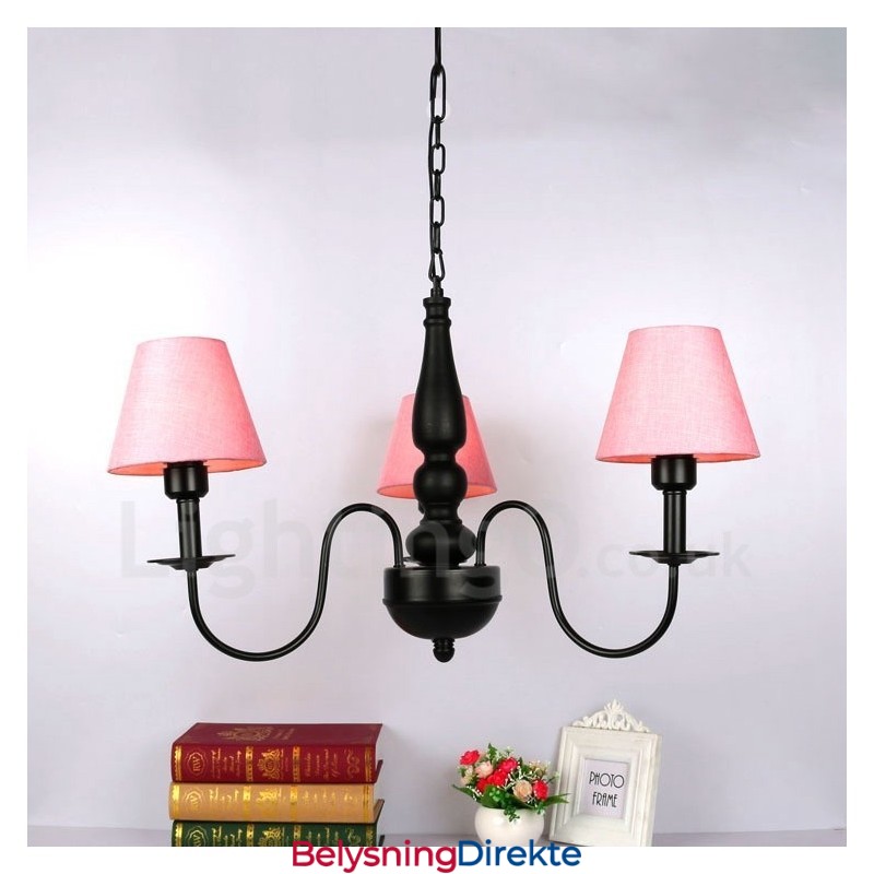 3-Lys Tradisjonell Klassisk Integrert Metalllysekrone