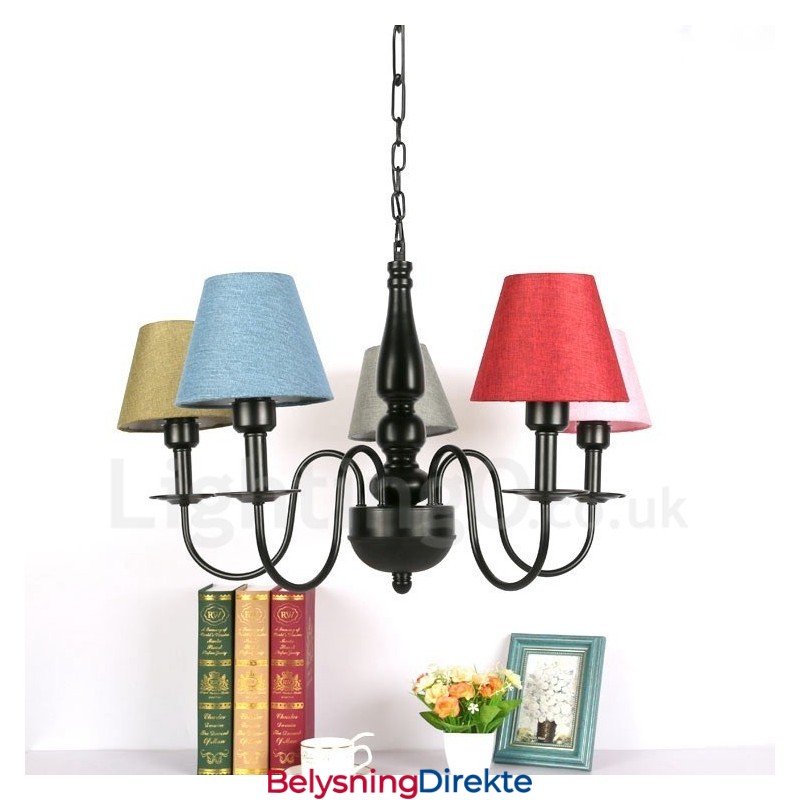 Integrert Metalllysekrone I Middelhavsstil