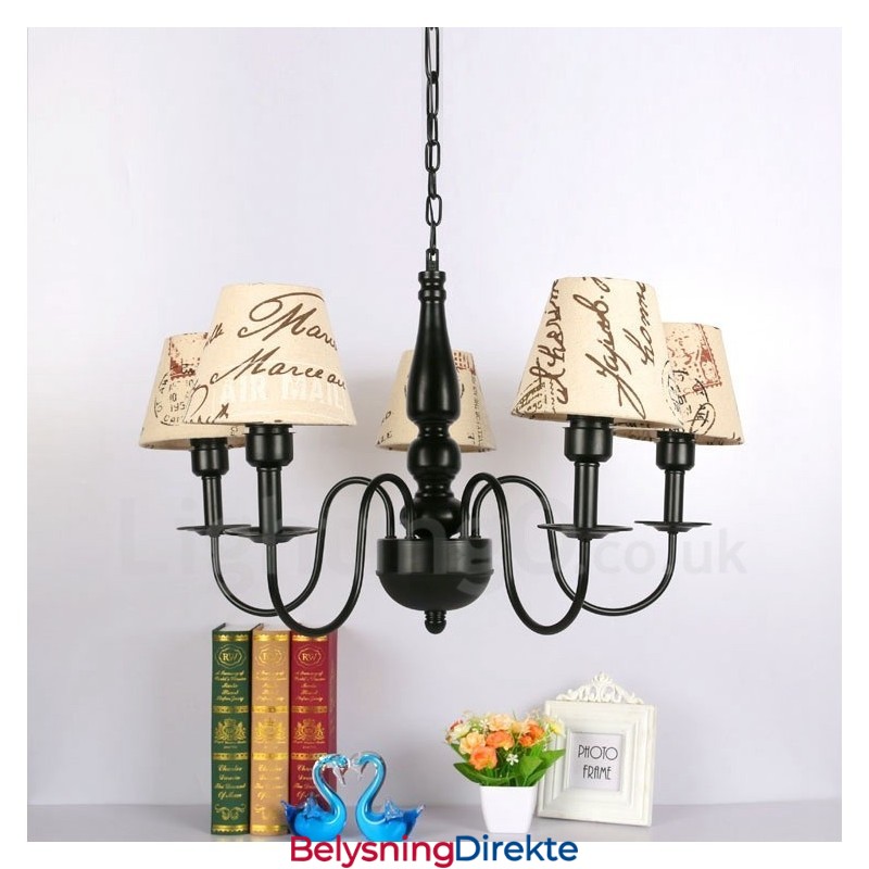 Integrert Metalllysekrone I Middelhavsstil