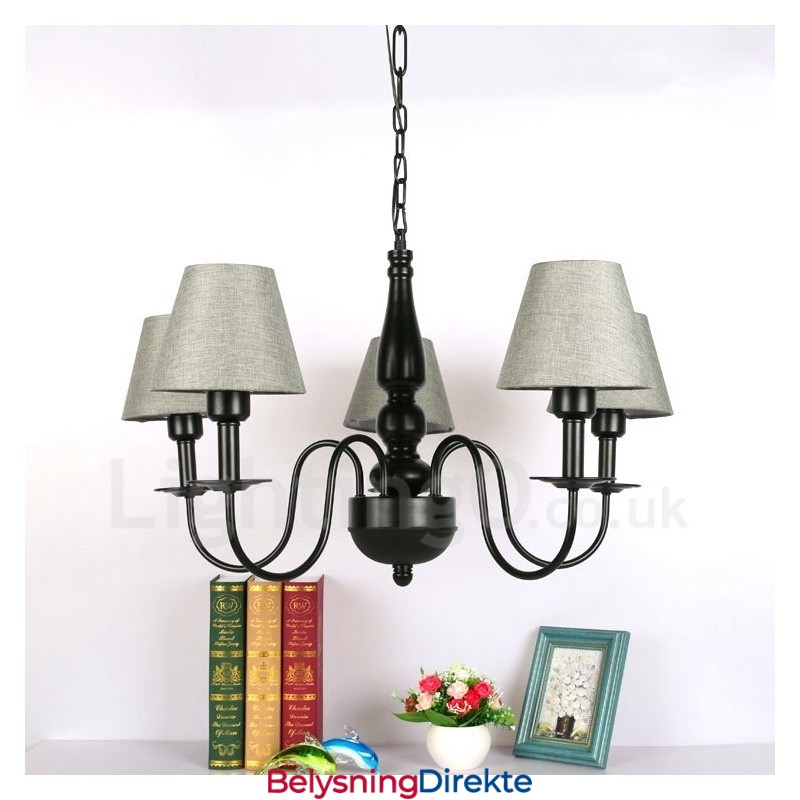 Integrert Metalllysekrone I Middelhavsstil