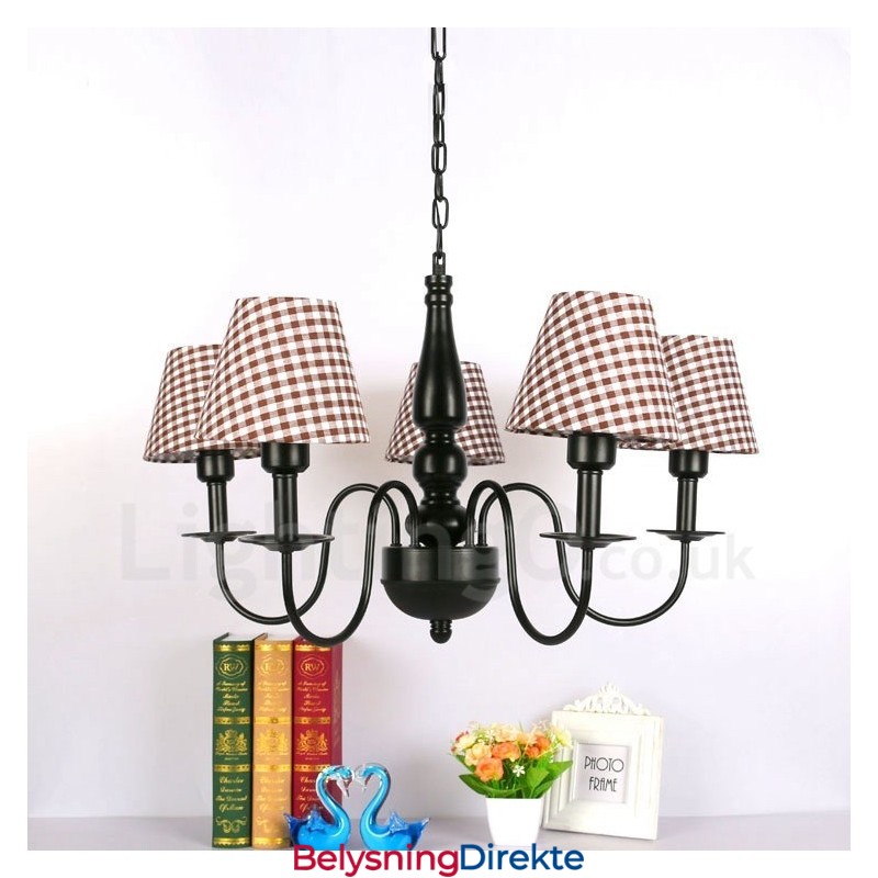 Integrert Metalllysekrone I Middelhavsstil