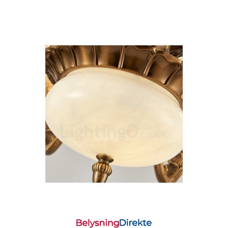 6 Lys Tradisjonell Klassisk Integrert Metalllysekrone