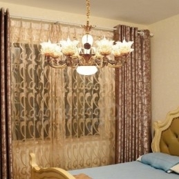 8-Lys Tradisjonell Klassisk Integrert Metalllysekrone