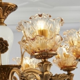 8-Lys Tradisjonell Klassisk Integrert Metalllysekrone