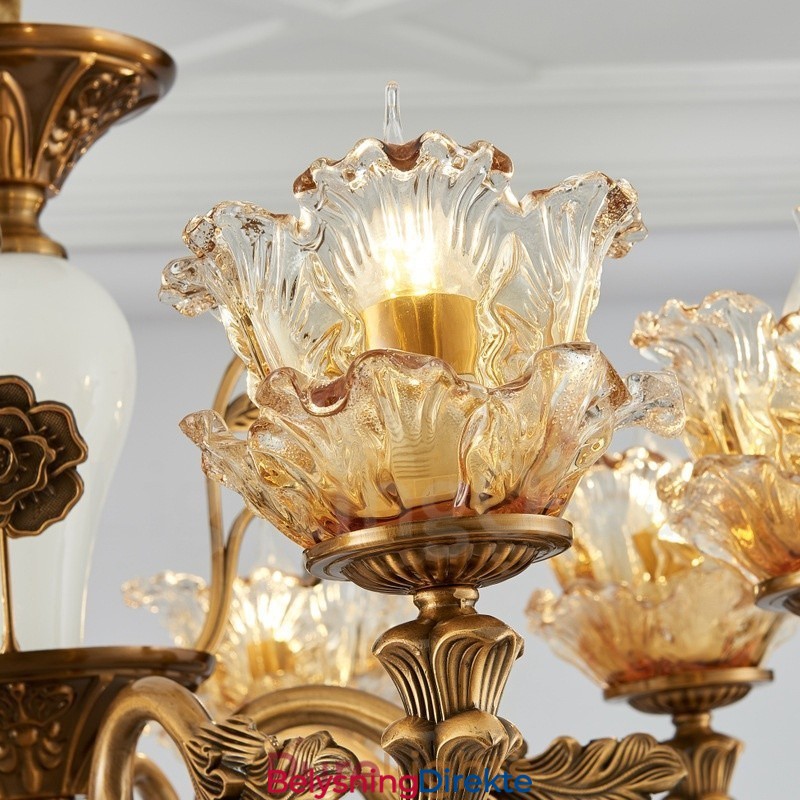 8-Lys Tradisjonell Klassisk Integrert Metalllysekrone