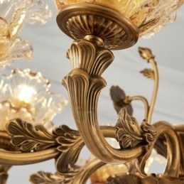 8-Lys Tradisjonell Klassisk Integrert Metalllysekrone