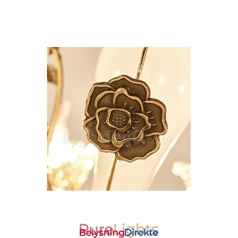 8-Lys Tradisjonell Klassisk Integrert Metalllysekrone