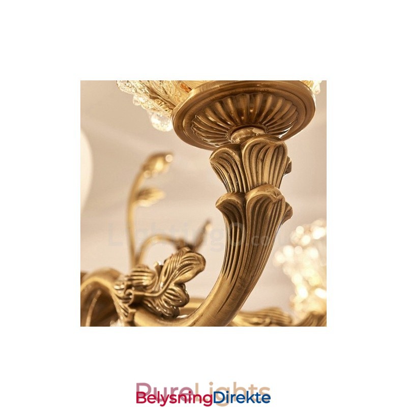 8-Lys Tradisjonell Klassisk Integrert Metalllysekrone