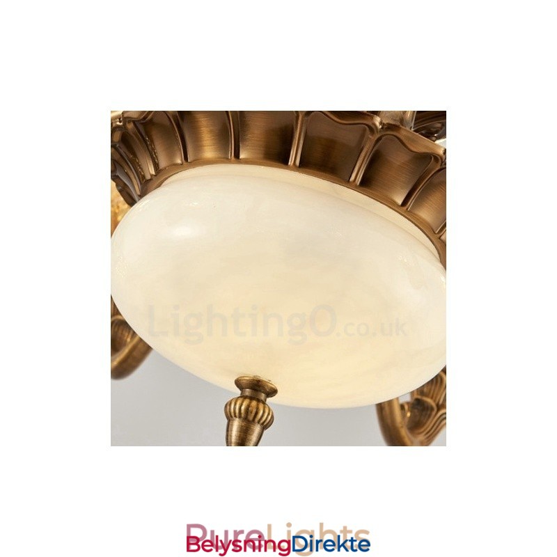 8-Lys Tradisjonell Klassisk Integrert Metalllysekrone