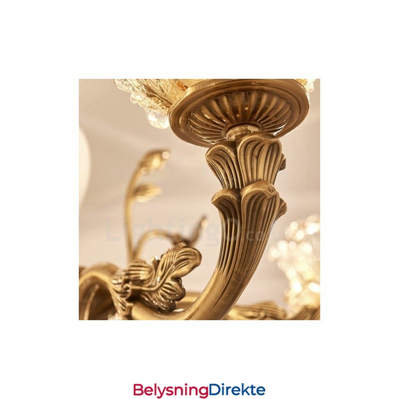 15-Lys Tradisjonell Klassisk Integrert Metalllysekrone