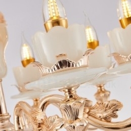 6 Lys Tradisjonell Klassisk Integrert Metalllysekrone