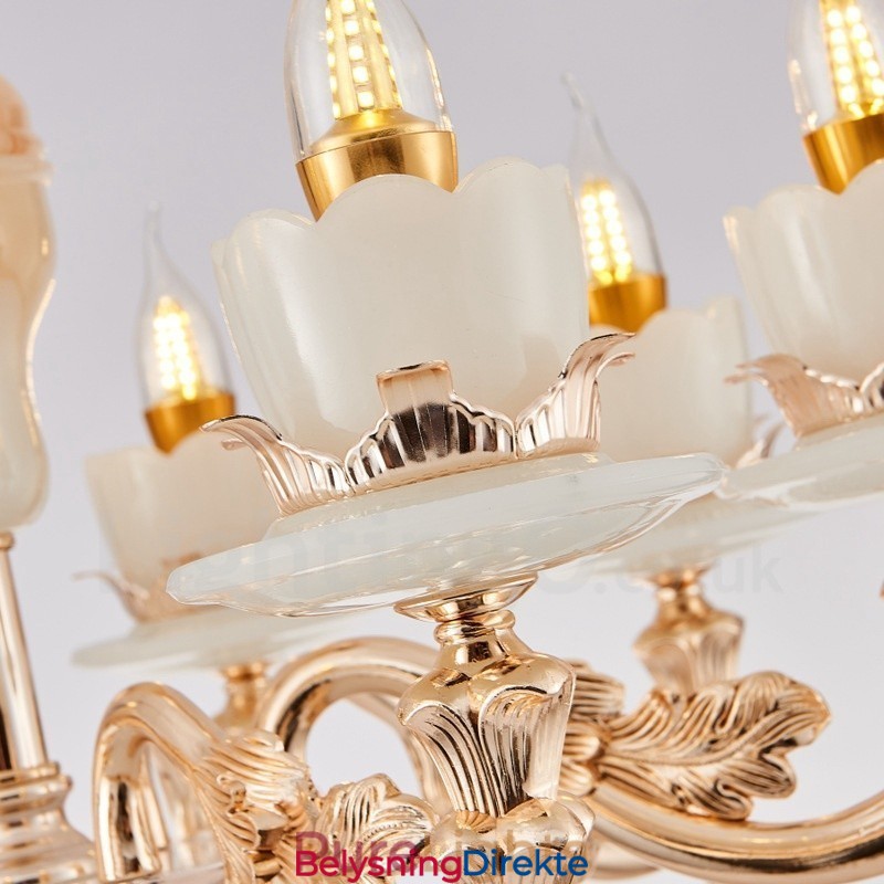 6 Lys Tradisjonell Klassisk Integrert Metalllysekrone