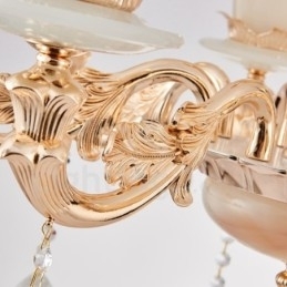 6 Lys Tradisjonell Klassisk Integrert Metalllysekrone