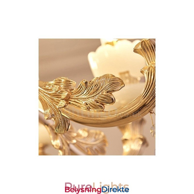 6 Lys Tradisjonell Klassisk Integrert Metalllysekrone