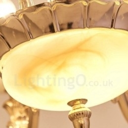 6 Lys Tradisjonell Klassisk Integrert Metalllysekrone