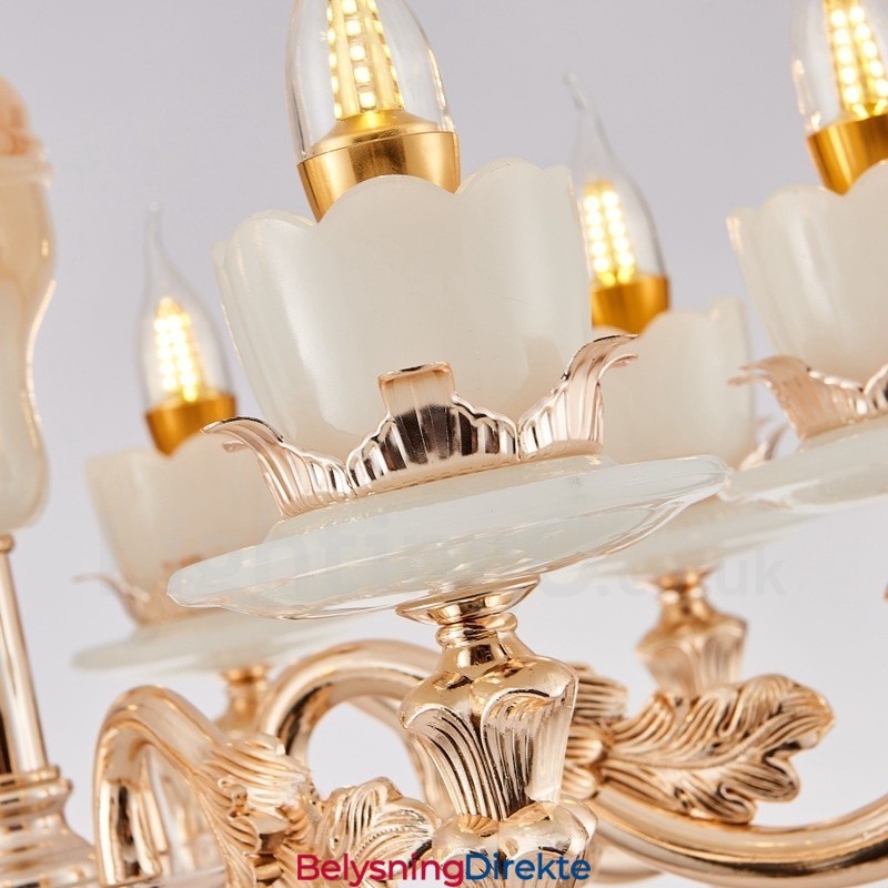 8-Lys Tradisjonell Klassisk Integrert Metalllysekrone