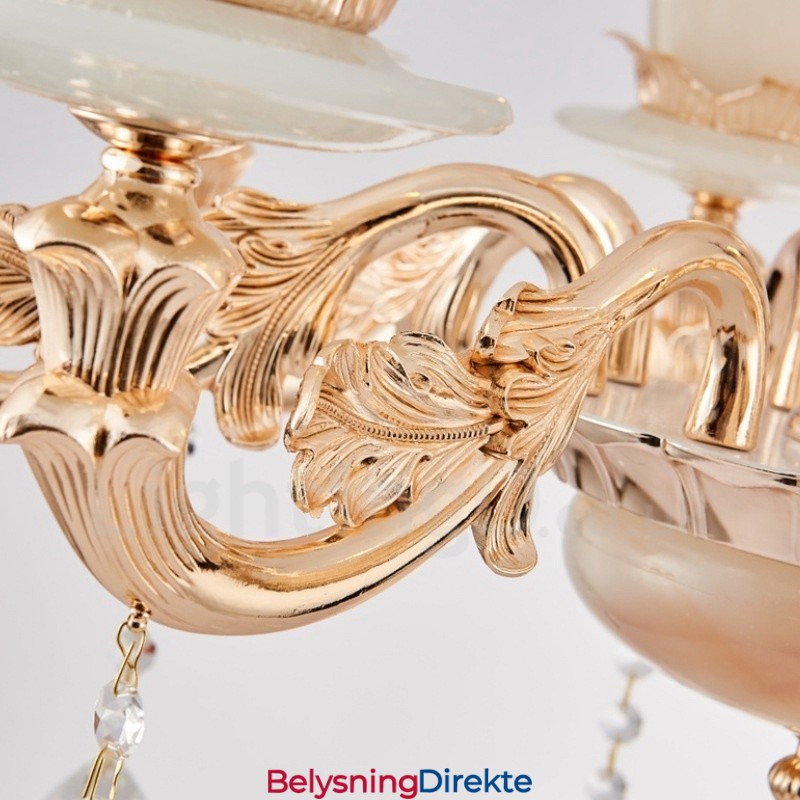 8-Lys Tradisjonell Klassisk Integrert Metalllysekrone