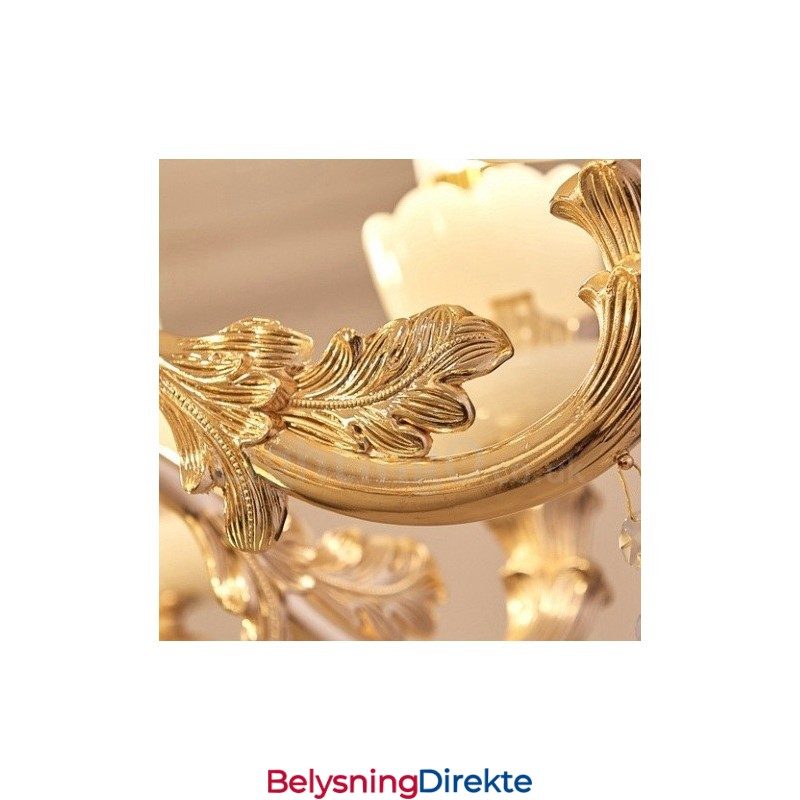 8-Lys Tradisjonell Klassisk Integrert Metalllysekrone