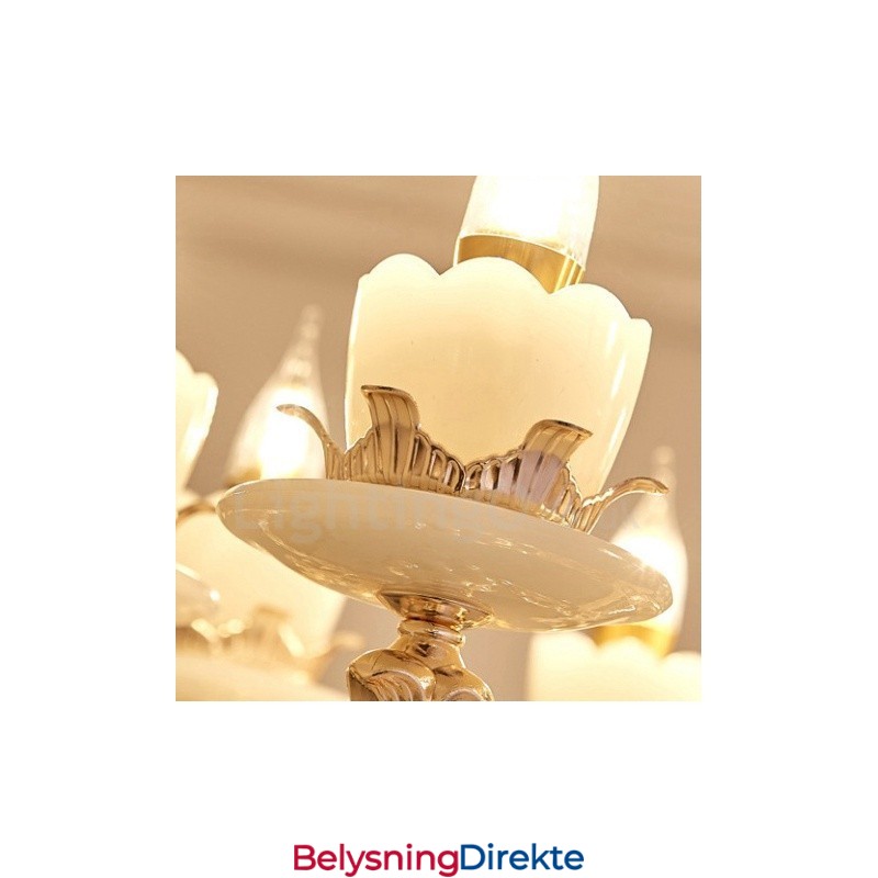 8-Lys Tradisjonell Klassisk Integrert Metalllysekrone