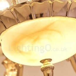 8-Lys Tradisjonell Klassisk Integrert Metalllysekrone