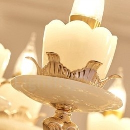 15-Lys Tradisjonell Klassisk Integrert Metalllysekrone