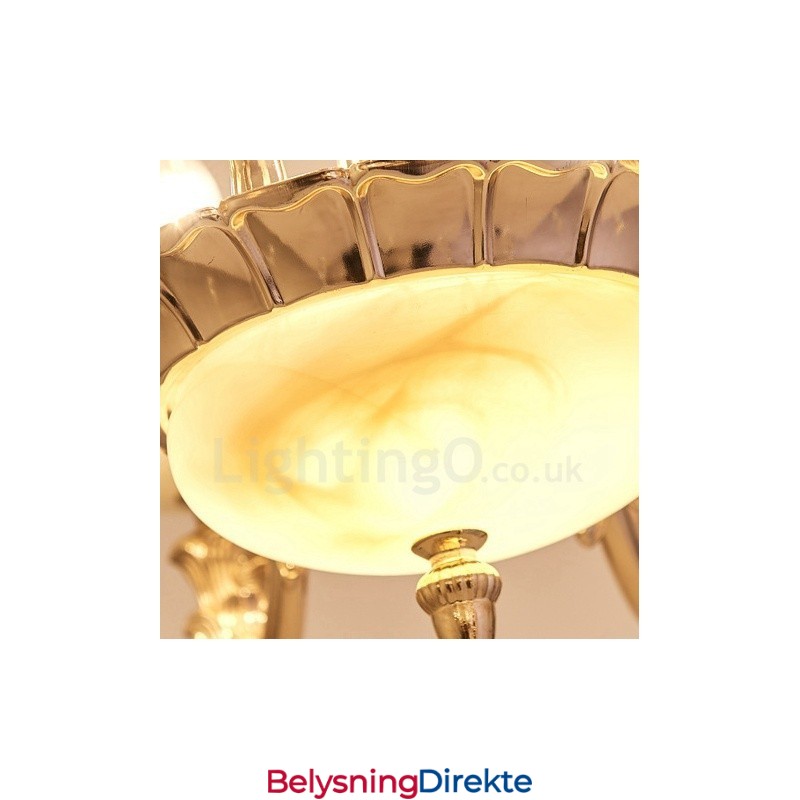 15-Lys Tradisjonell Klassisk Integrert Metalllysekrone