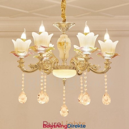 6 Lys Tradisjonell Klassisk Integrert Metalllysekrone