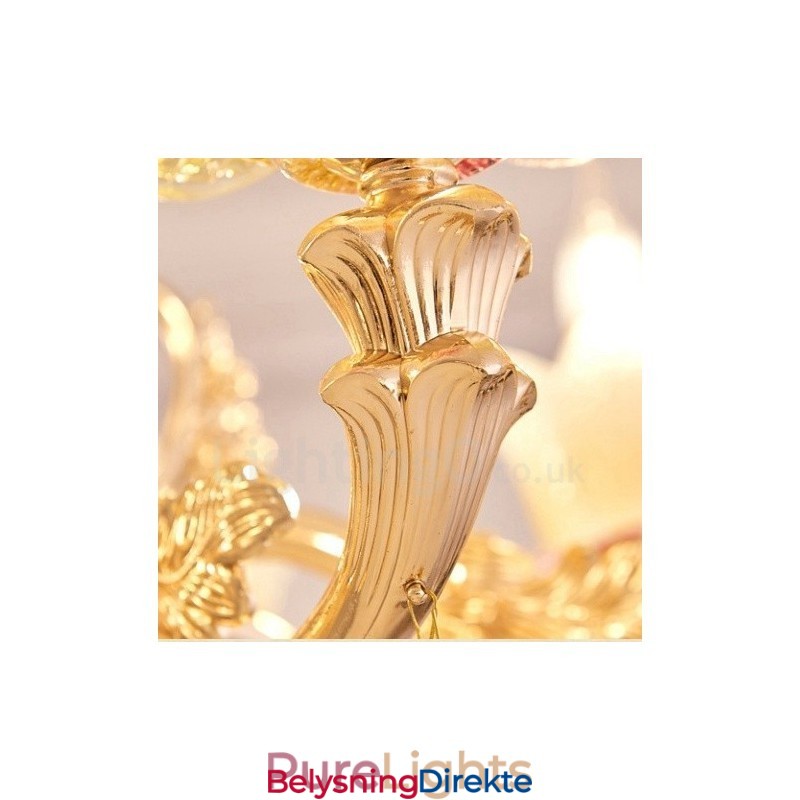 6 Lys Tradisjonell Klassisk Integrert Metalllysekrone