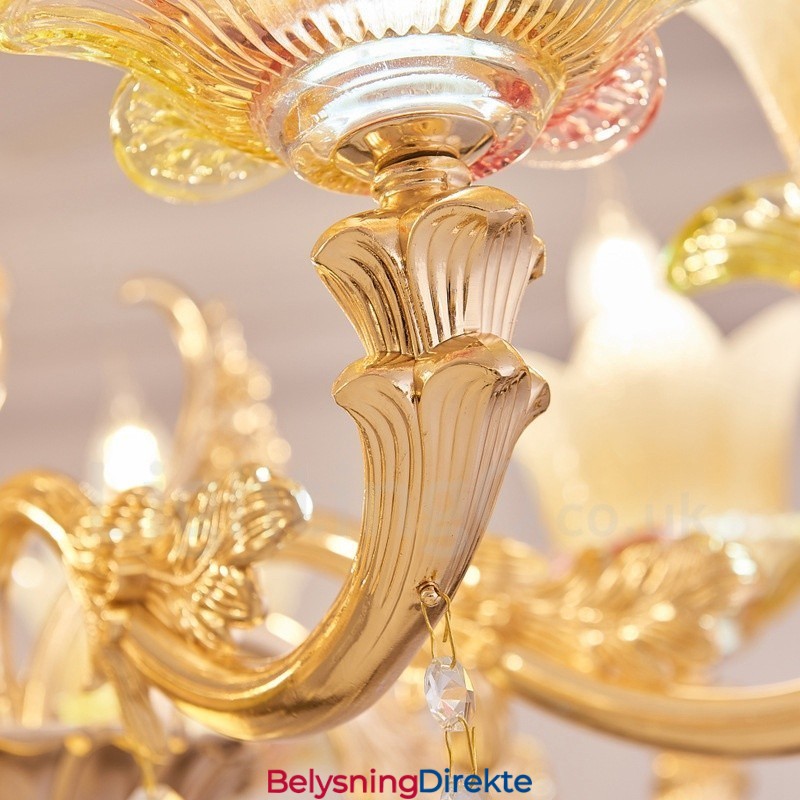 8-Lys Tradisjonell Klassisk Integrert Metalllysekrone