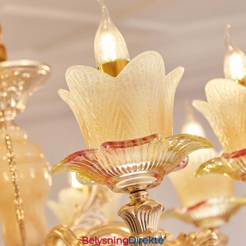 8-Lys Tradisjonell Klassisk Integrert Metalllysekrone