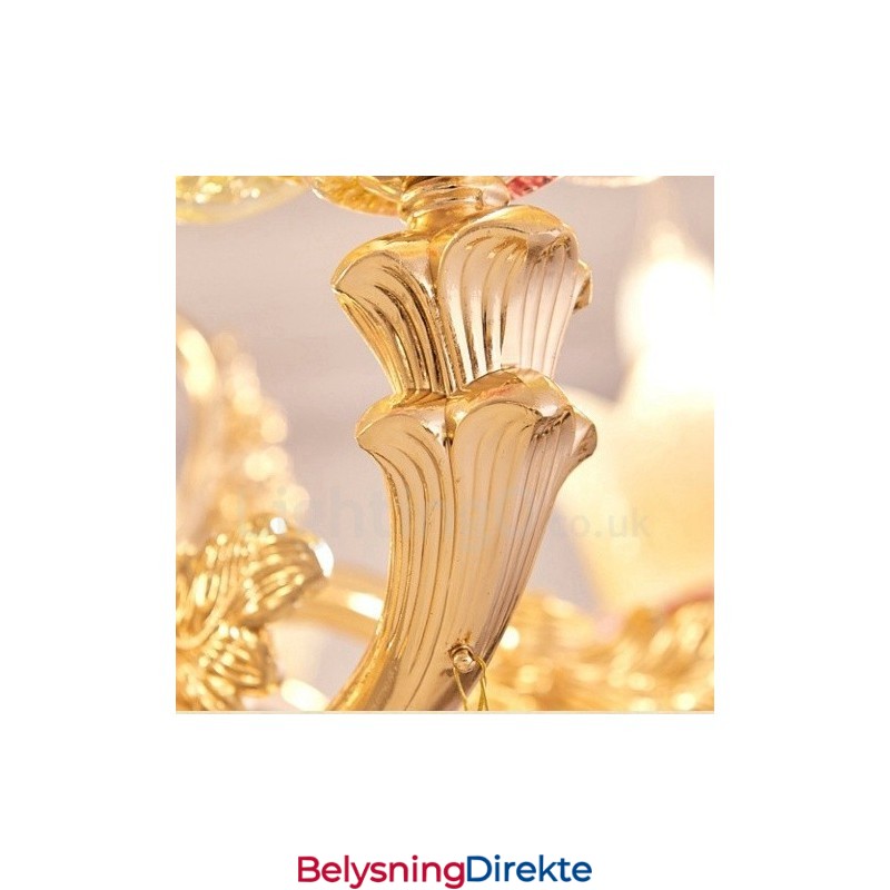 8-Lys Tradisjonell Klassisk Integrert Metalllysekrone