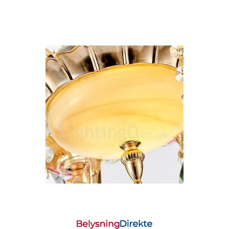 8-Lys Tradisjonell Klassisk Integrert Metalllysekrone